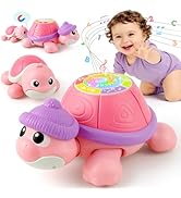 Baby Toys 6-12 Months, Musical Turtle Crawling Infant Toys for Tummy Time, Early Learning Educati...