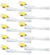 DROK K Type Thermocouple Probe - 10 Pack Type K Temperature Probes & Sensors for Thermocouple The...