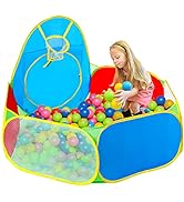 EocuSun Kids Ball Pit, Large Pop up Children Playpen Indoor & Outdoor Baby Toddler Ball Pit Pool ...