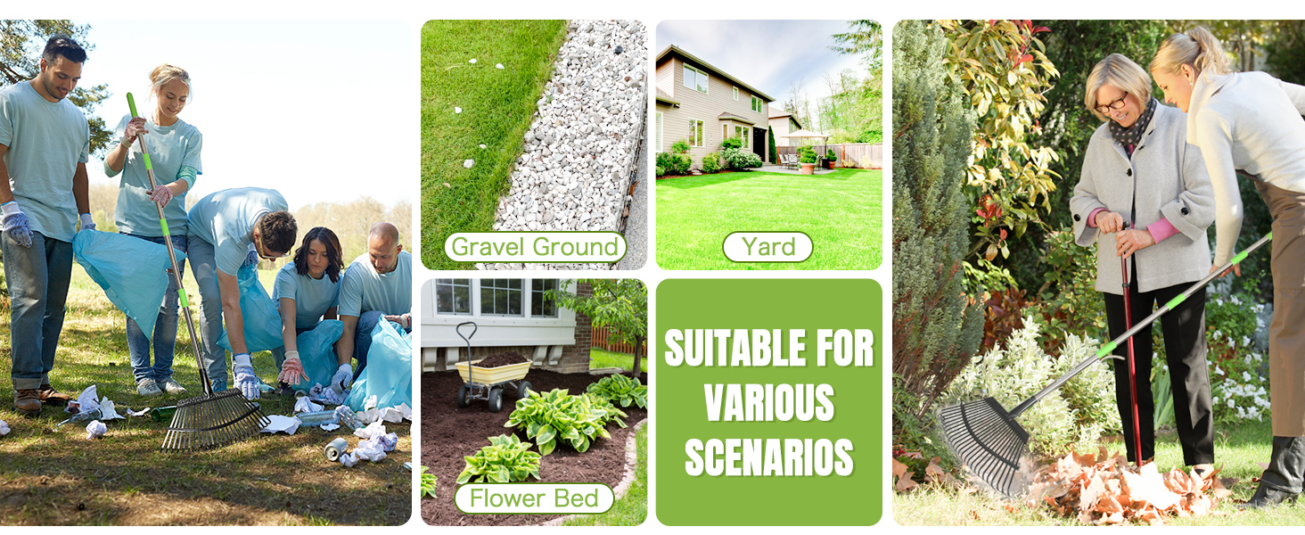 rakes for lawns heavy duty leaves
