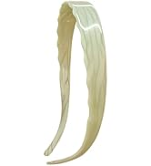 LAYONGMOLI Acetate Hairbands for Women - Non-Slip Thin Headbands with Teeth, Eyewear-Friendly Des...