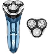 SweetLF Men's Electric Razor and a Replacement Shaver Head, Great Value Bundle