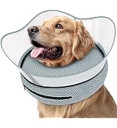 Supet Raised Inflatable Dog Cone Alternative Collars for After Surgery, Dog Donut Collar After Su...