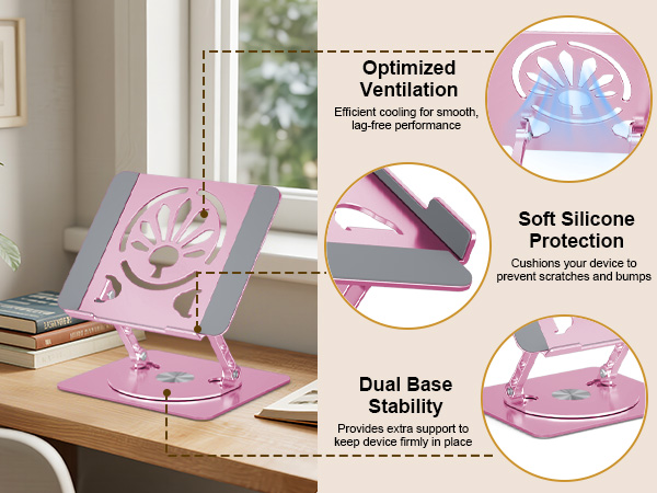 laptop stand for desk portable notebook stand ergonomic laptop riser office desk accessories