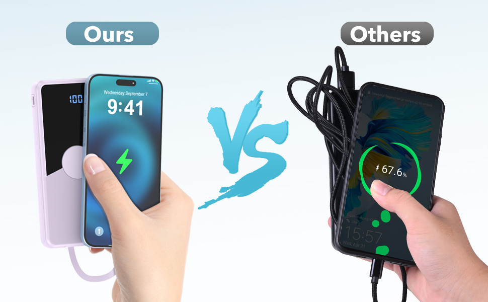 Don't need to carry extra cables