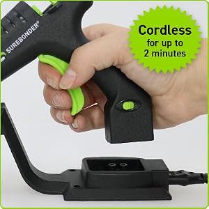 surebonder,cl-195f,cordless glue gun,cordless hot glue gun,glue gun cordless,detail tip,hot glue gun