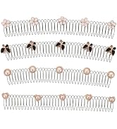 Beaupretty Invisible Hair Combs- 4pcs U Shape Hair Finishing Fixer Comb Stretchable Invisible Flo...