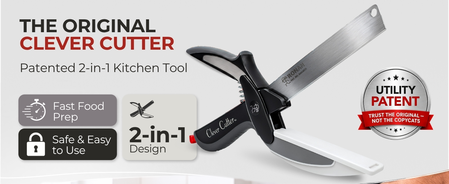 Ronan Clever Cutter 2-in-1 kitchen tool.