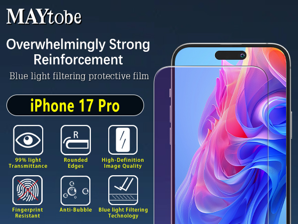 17 pro screen protector blue light
