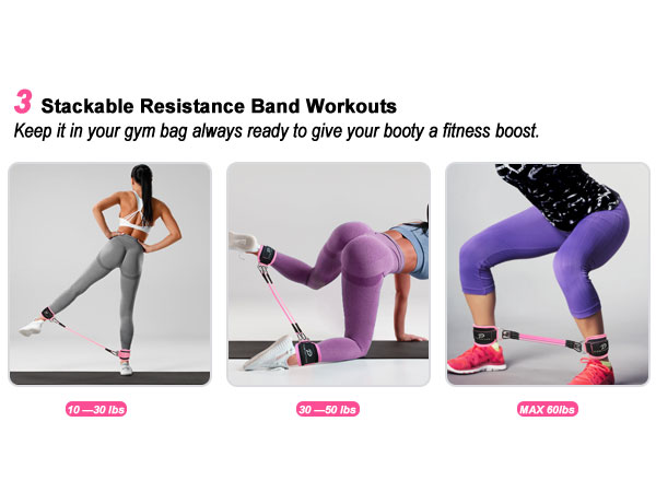 Ankle Resistance Bands with Cuffs