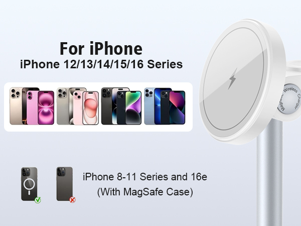 magnetic charger charging station wireless iphone 3 in 1 magsafe phone watch fast airpods mag-safe