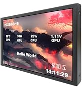 VSDISPLAY 7 Inch PC Case Screen 1280x800 Computer Temperature LCD Display with Theme Editor DIY C...