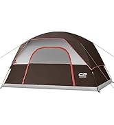 CAMPROS CP Tent 4 Person Camping Tents, Weatherproof Family Dome Tent with Rainfly, Large Mesh Wi...
