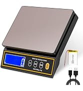 Bonvoisin Baking Scale with Percentage Weighing Function 66lb/ 30kg Large Digital Kitchen Scale f...