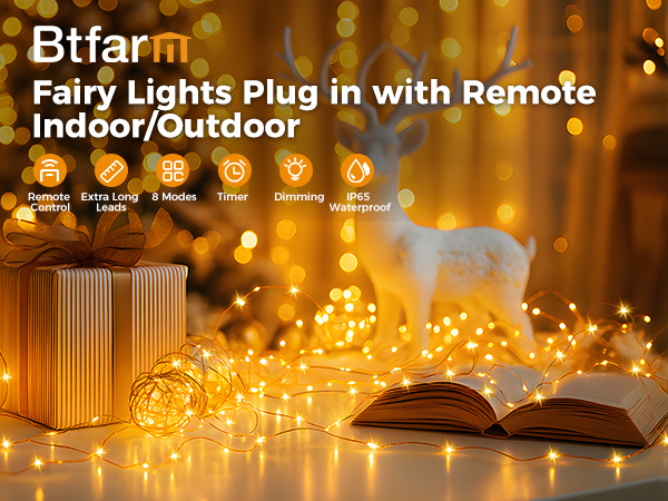 plug in fairy lights with remote