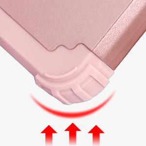 IDweel 3 in 1 Shockproof Slim Hybrid Heavy Duty Protection Hard PC Cover Rose Gold