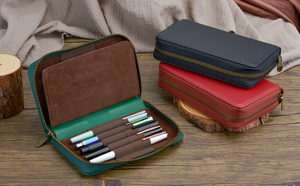 10 Leather Pen Case