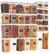 Skroam 32 PCS Airtight Food Storage Containers with Lids, Kitchen and Pantry Organizers and Stora...