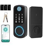 Bextgoo Smart Locks for Front Door, Keyless Entry Fingerprint Door Lock, Electronic Keypad Deadbo...