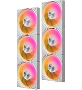 upHere 360mm All-in-One 5V ARGB Computer Case Fan with PWM 4-Pin Interface High Performance Cooli...
