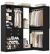 Besiost Closet System with Corner and 2 Drawers, 59.5