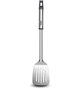 Lebabo Stainless Steel Spatula, 13.4 Inch Slotted Turner for Cast Iron Skillet, Cooking Utensil f...