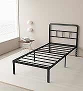 twin xl bed frame with headboard