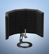 Aokeo Microphone Isolation Shield, Foldable Mic Shield with Triple Sound Insulation, Reflection F...