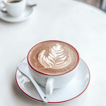 Porcelain White Coffee Spoons