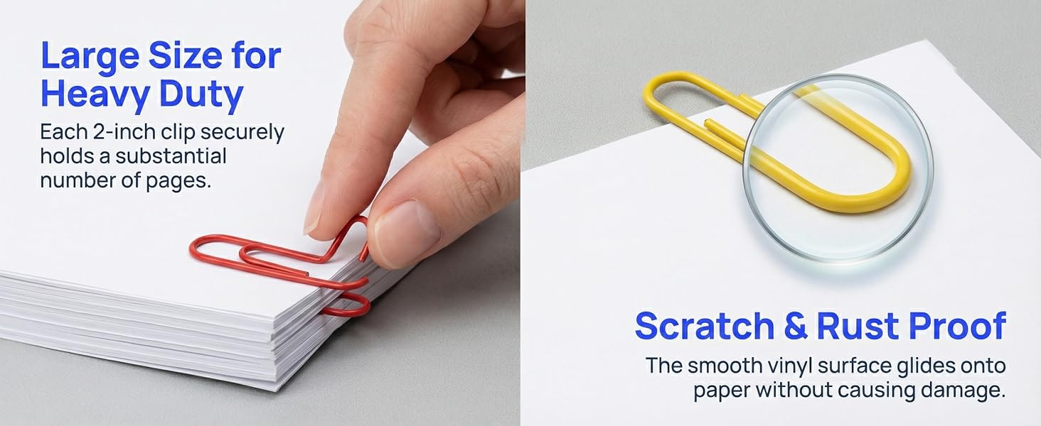 Colored Jumbo Paper Clips
