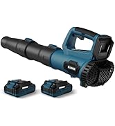 LEAPUL Leaf Blower Cordless, 21V Electric Leaf Blower with 2×2.0Ah Batteries & 1 Fast Charger, Li...