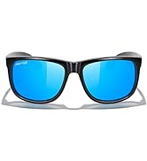 MERRY'S Men's Rectangular Polarized Sunglasses UV400 Protection for Driving Fishing Hiking Golf O...
