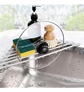 Credon Triangle Roll Up Dish Drying Rack, Foldable Anti-Slip Kitchen Sink Drainer Organizer, Sili...