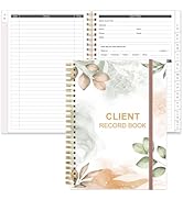 Heveboik Client Record Book - Hair Stylist Client Profile Book-Binder and Client Record Cards wit...