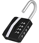 ZHEGE Combination Lock for Locker, 2023 New Version Heavy Duty Weatherproof Padlock Combination 4...