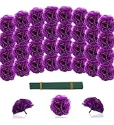 YGbridge Artificial Marigold Flowers with Stems, 60 Pcs Silk Flowers Marigolds for Day of The Dea...