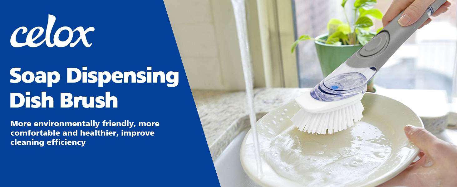 Dish Brush with Soap Dispenser