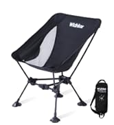Wildhiker Ultralight Backpacking Chair – Compact Camping Chairs for Adults with Pouch, Weighs 2.8...