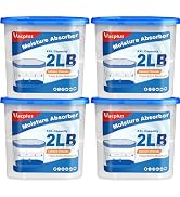 Vacplus Moisture Absorber Buckets – Large Capacity Dehumidifier and Humidity Absorber for Closet,...