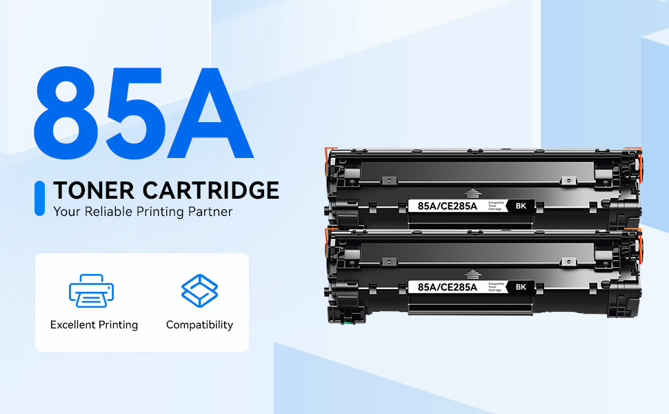 New HP 85A Toner Cartridges 2 Black