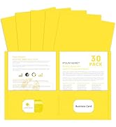 Two Pocket Folders, PANDRI 30 Pack 2 Pocket Folders, Letter Size Paper File Folder for School Off...