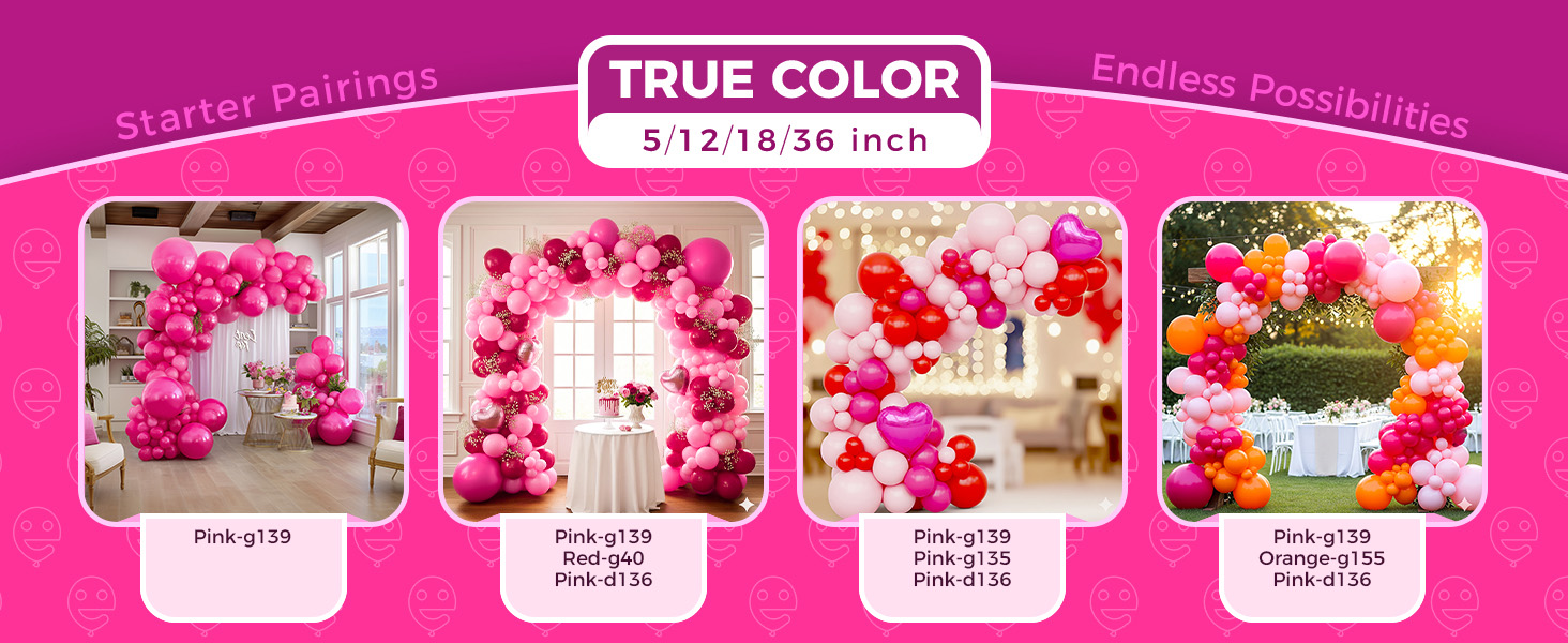 hot pink balloons