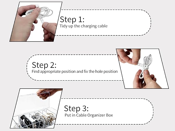 4 Pack Cable Storage Organizer
