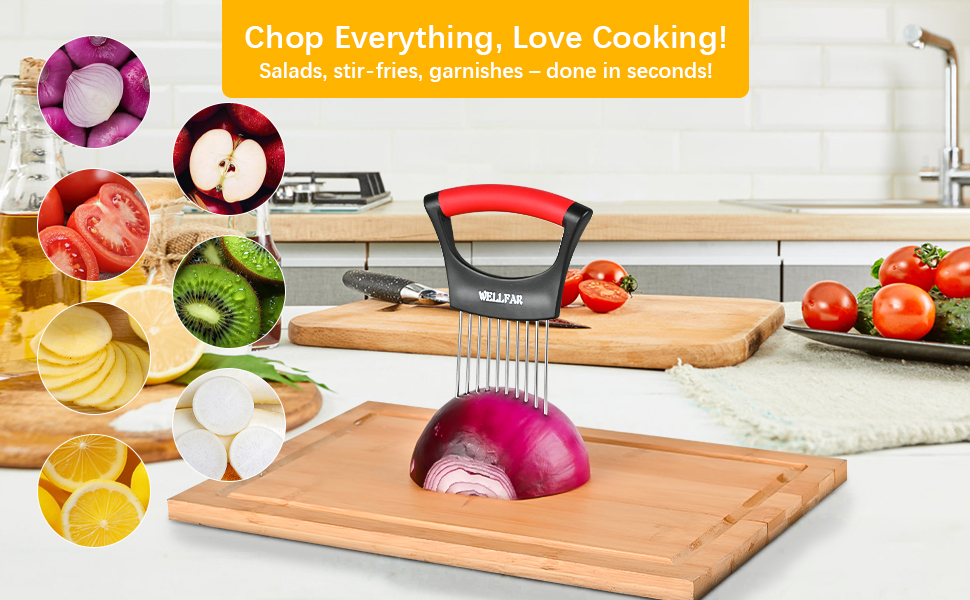 stainless steel onion slice holder,onion cutter