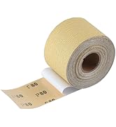 SPEEDWOX 80 Grit Sandpaper Roll Self Adhesive PSA Stickyback Sand Paper 2-3/4" Wide 10 Yard Long ...