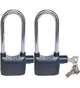 LianShi Long Cross-Beam Alarm Lock 110dba Universal Security Alarm Lock System Anti-Theft for Doo...