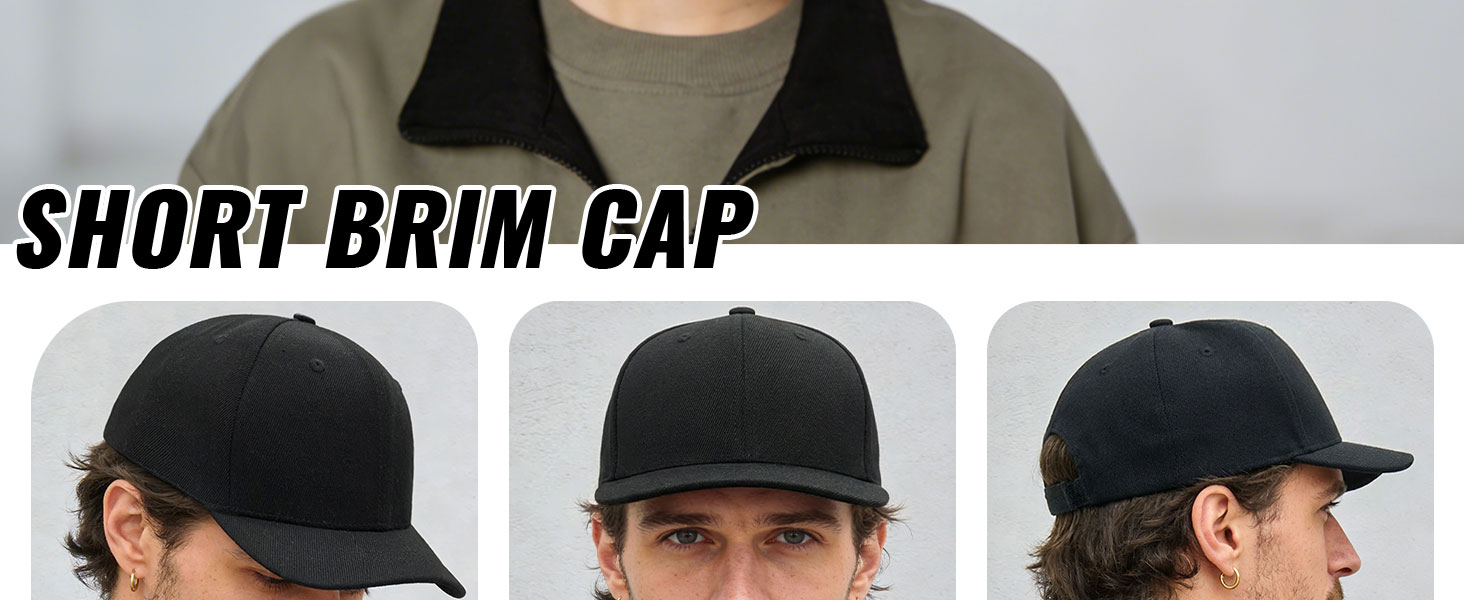 small brim hats for men clape short brim hats for men short brimmed baseball hats