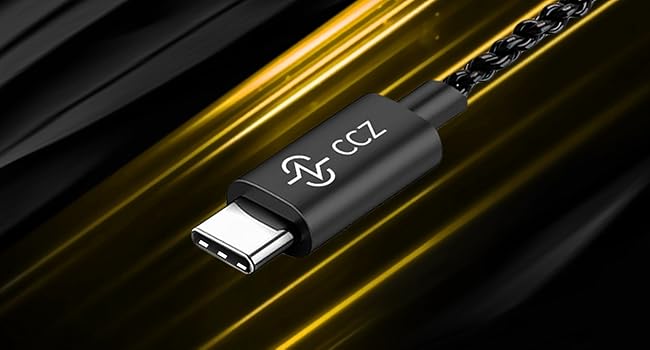 ccz melody usb c earbuds wired