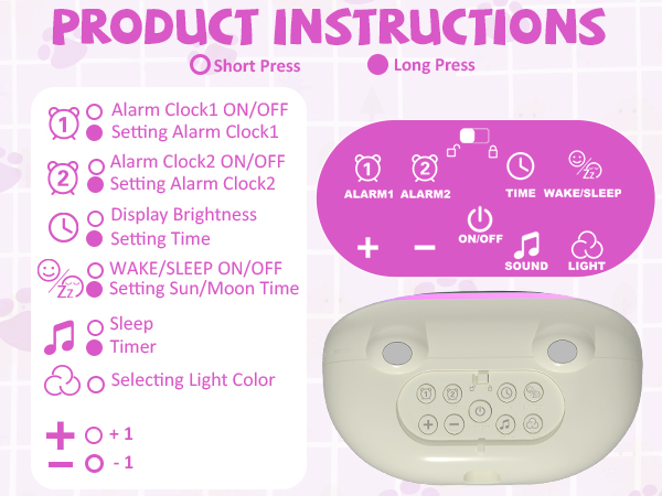 Kids Alarm Clock for Girls