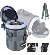 FOMITO Camera Lens Case Pouch Bag for Canon EF-S 17-55mm/17-85mm,EF 35mm f2, Nikon AF-S 18-200mm/...
